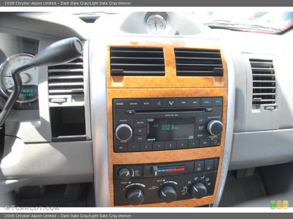 Dark Slate Gray/Light Slate Gray Interior Controls for the 2008 Chrysler Aspen Limited #50030926