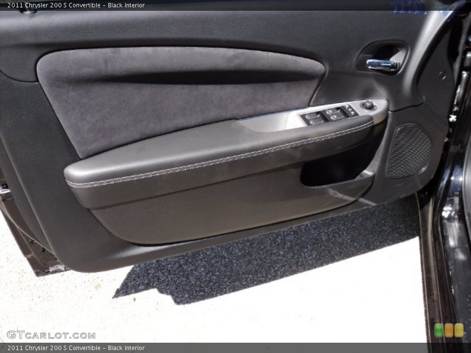 Black Interior Door Panel for the 2011 Chrysler 200 S Convertible #50032024