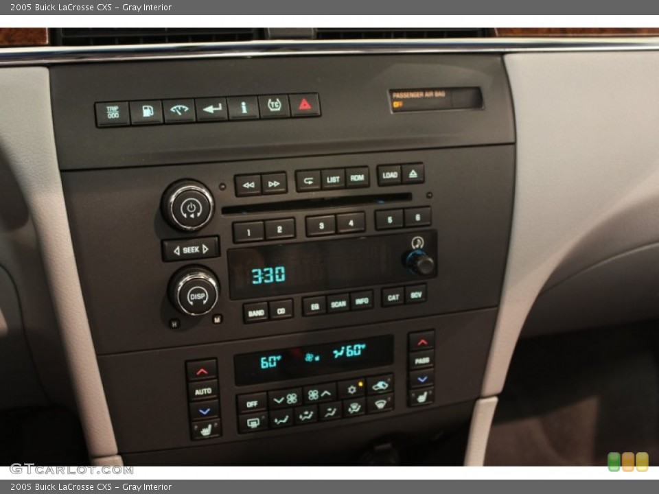 Gray Interior Controls for the 2005 Buick LaCrosse CXS #50034560
