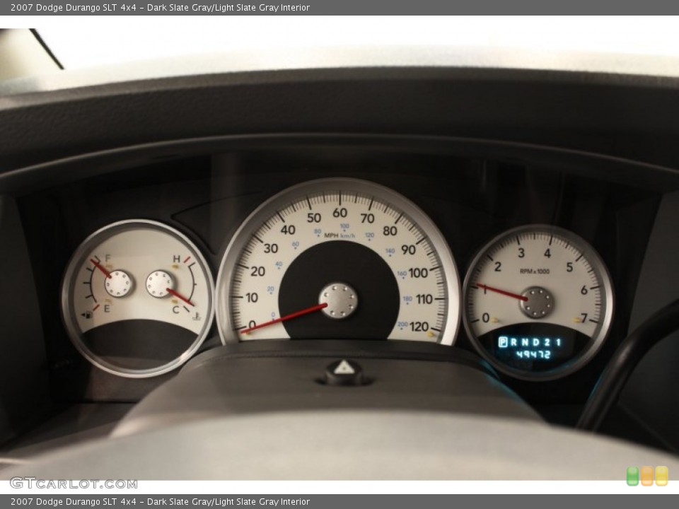 Dark Slate Gray/Light Slate Gray Interior Gauges for the 2007 Dodge Durango SLT 4x4 #50034800