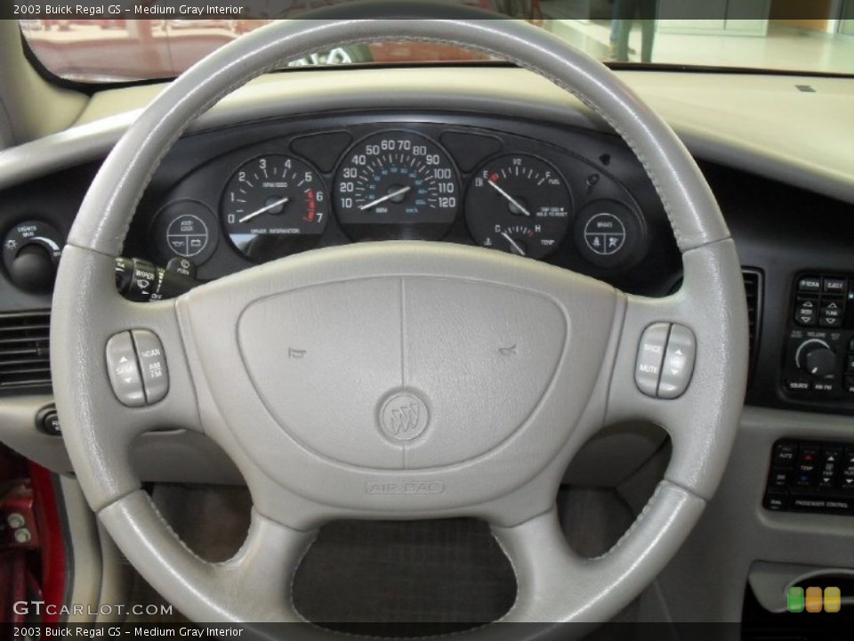 Medium Gray Interior Steering Wheel for the 2003 Buick Regal GS #50035469