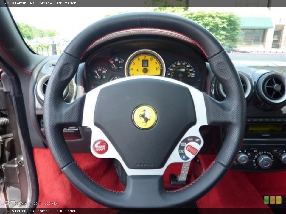 Black Interior Steering Wheel for the 2008 Ferrari F430 Spider #50038224