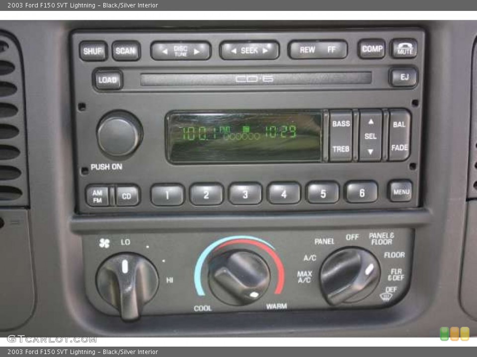 Black/Silver Interior Controls for the 2003 Ford F150 SVT Lightning #50041629