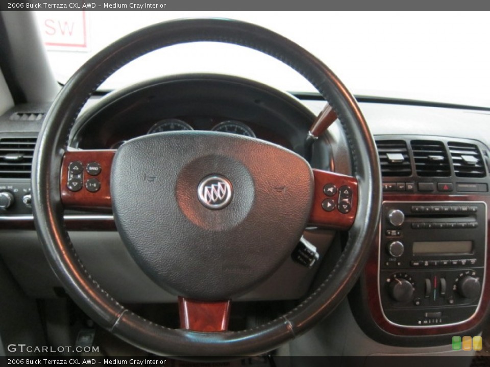 Medium Gray Interior Steering Wheel for the 2006 Buick Terraza CXL AWD #50041716