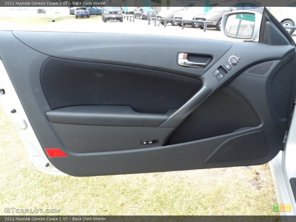 Black Cloth Interior Door Panel for the 2011 Hyundai Genesis Coupe 2.0T #50044008