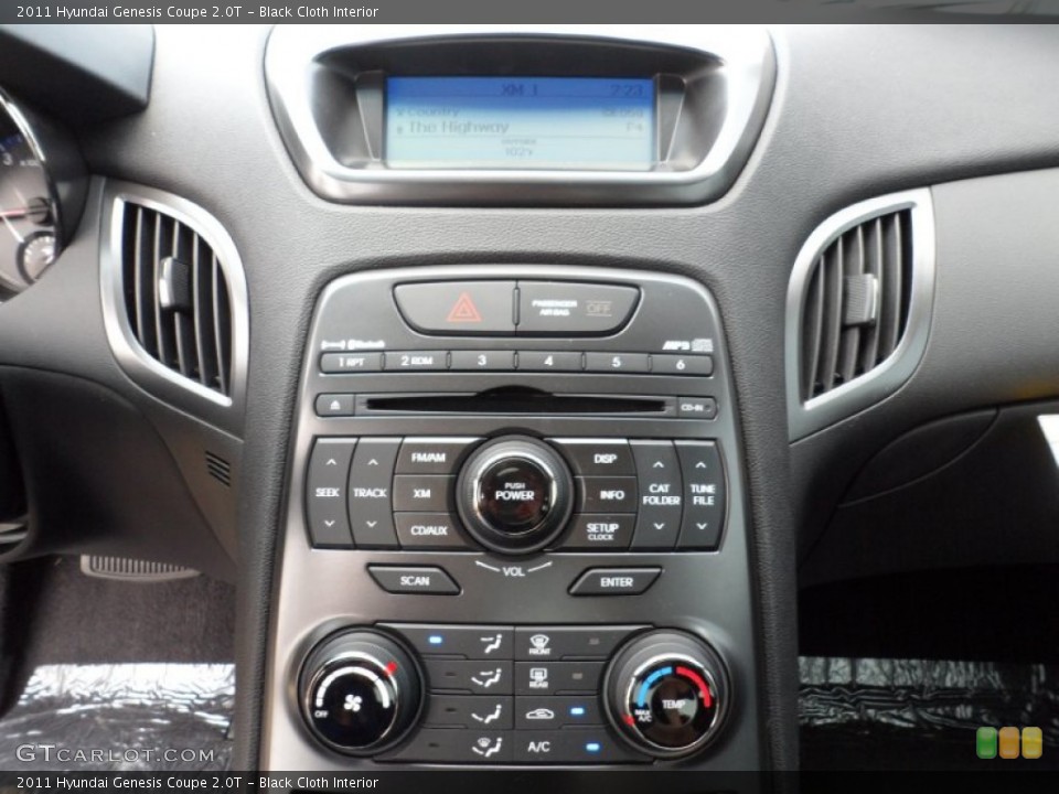 Black Cloth Interior Controls for the 2011 Hyundai Genesis Coupe 2.0T #50044077