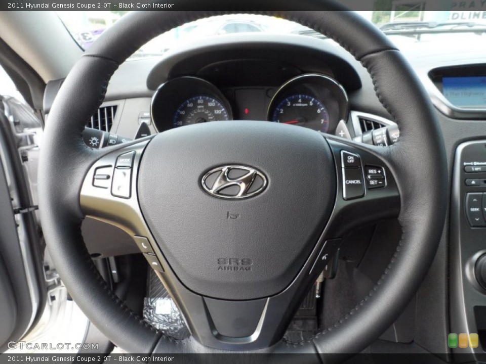 Black Cloth Interior Steering Wheel for the 2011 Hyundai Genesis Coupe 2.0T #50044158
