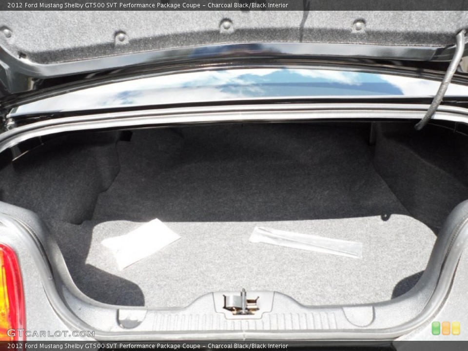 Charcoal Black/Black Interior Trunk for the 2012 Ford Mustang Shelby GT500 SVT Performance Package Coupe #50044545