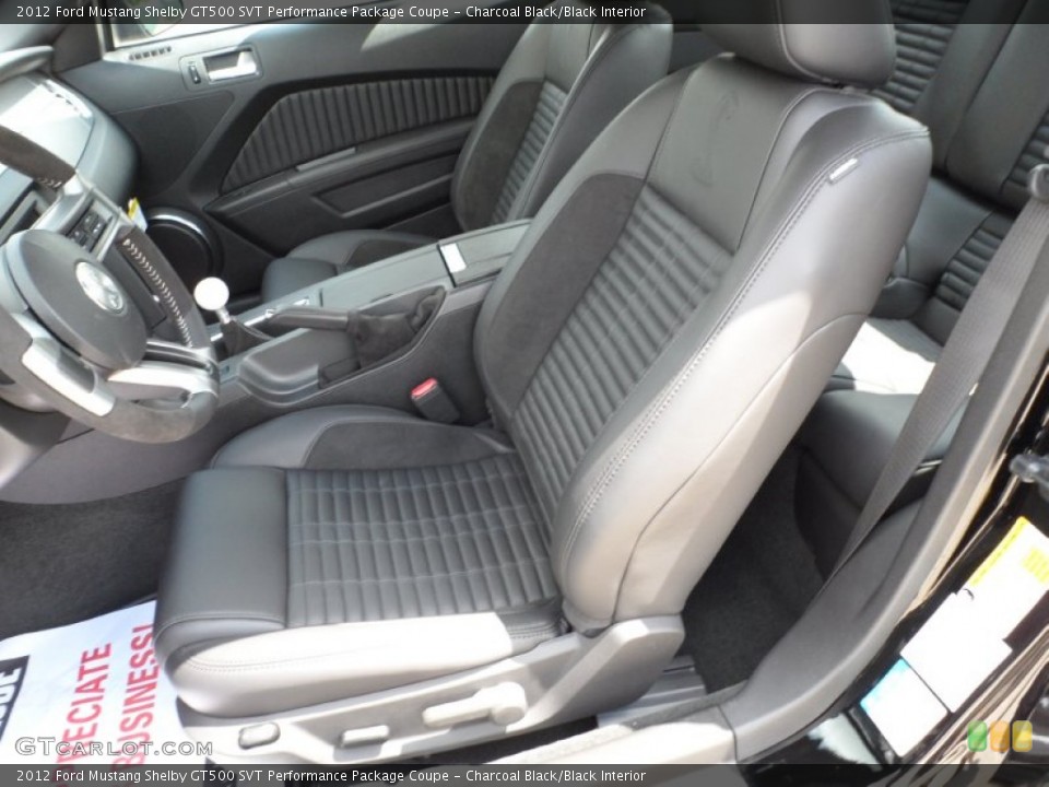 Charcoal Black/Black Interior Photo for the 2012 Ford Mustang Shelby GT500 SVT Performance Package Coupe #50044575