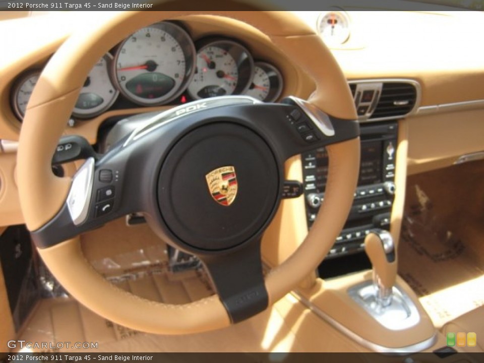 Sand Beige Interior Steering Wheel for the 2012 Porsche 911 Targa 4S #50046990