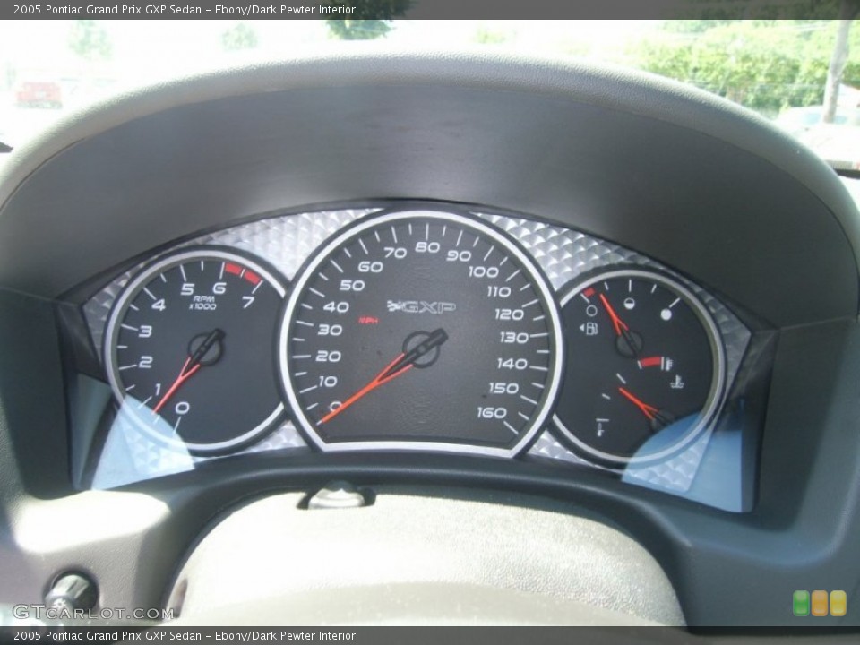 Ebony/Dark Pewter Interior Gauges for the 2005 Pontiac Grand Prix GXP Sedan #50047636