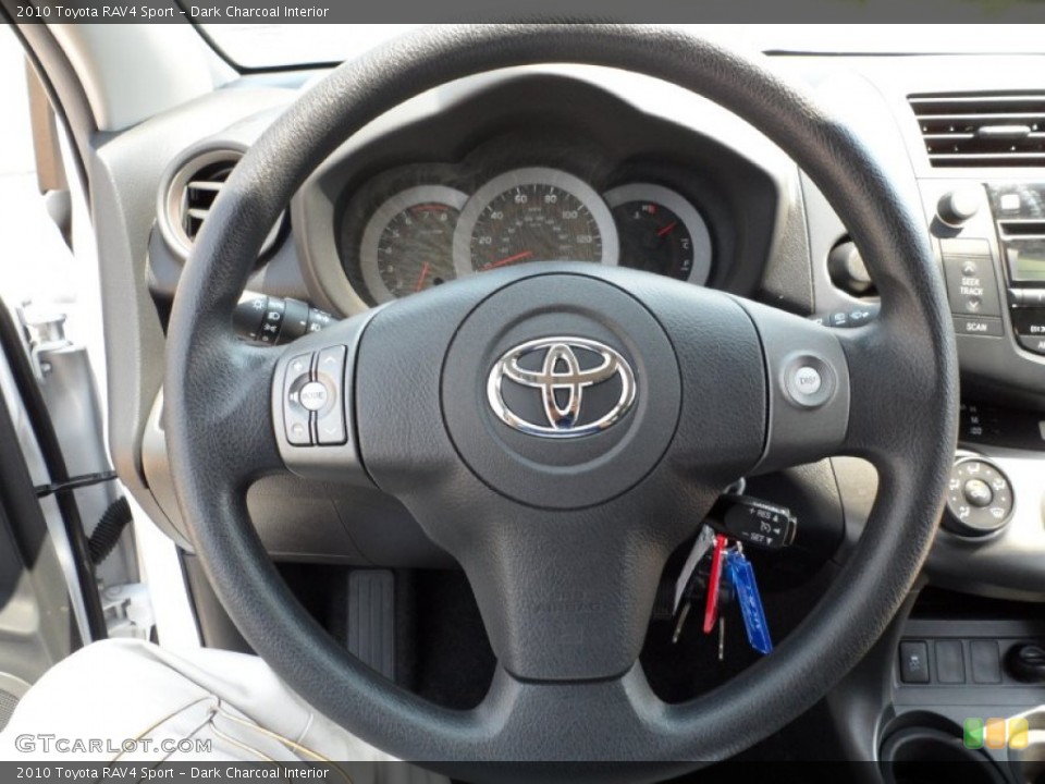 Dark Charcoal Interior Steering Wheel for the 2010 Toyota RAV4 Sport #50047689