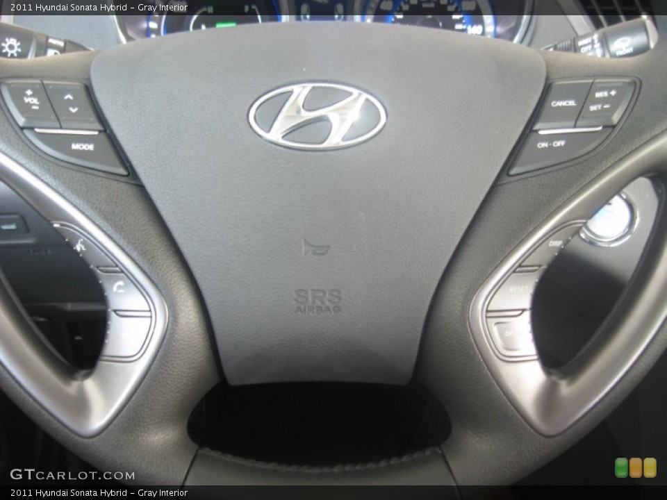 Gray Interior Controls for the 2011 Hyundai Sonata Hybrid #50048739