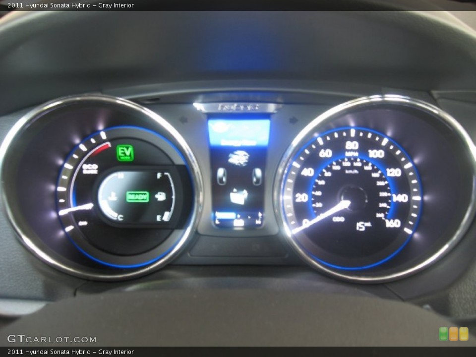 Gray Interior Gauges for the 2011 Hyundai Sonata Hybrid #50048748