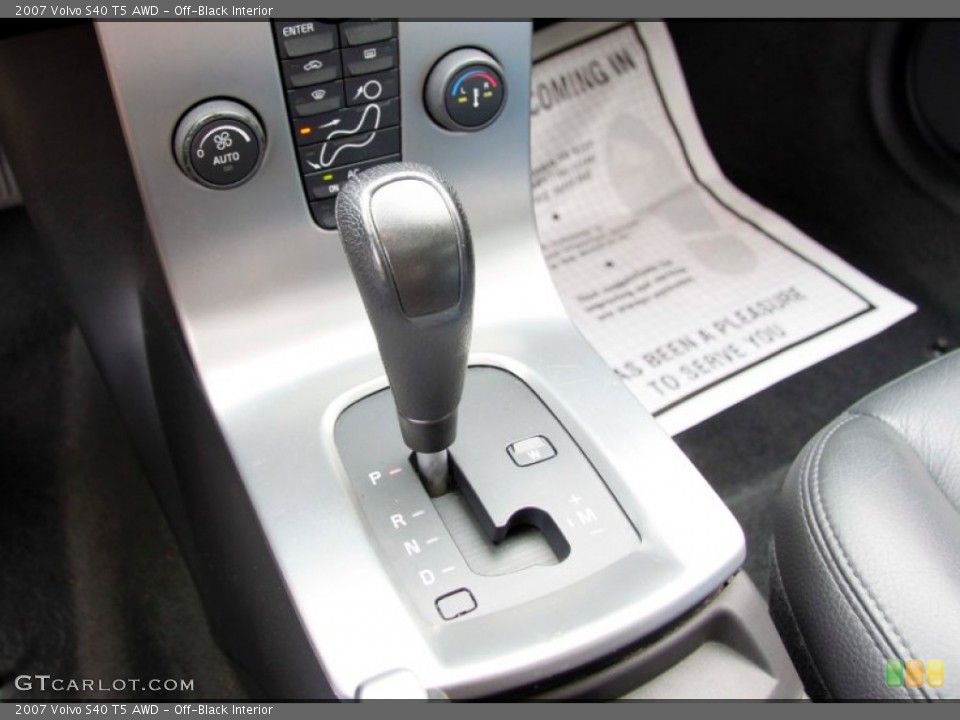 Off-Black Interior Transmission for the 2007 Volvo S40 T5 AWD #50049411