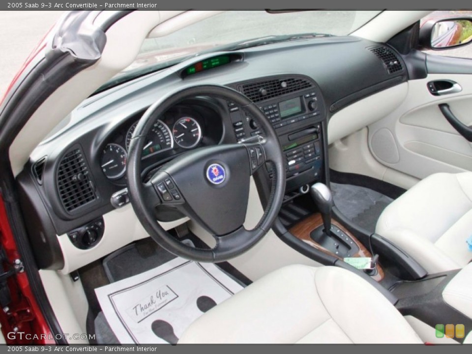 Parchment Interior Photo for the 2005 Saab 9-3 Arc Convertible #50049540