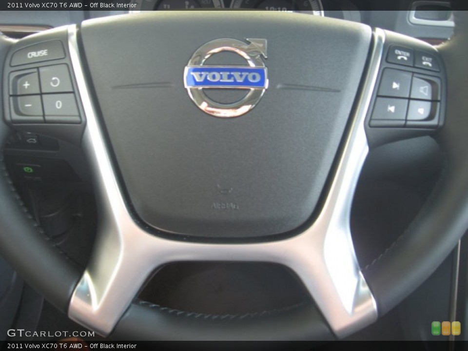 Off Black Interior Steering Wheel for the 2011 Volvo XC70 T6 AWD #50049945