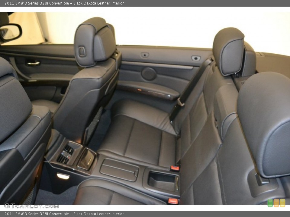 Black Dakota Leather Interior Photo for the 2011 BMW 3 Series 328i Convertible #50052807