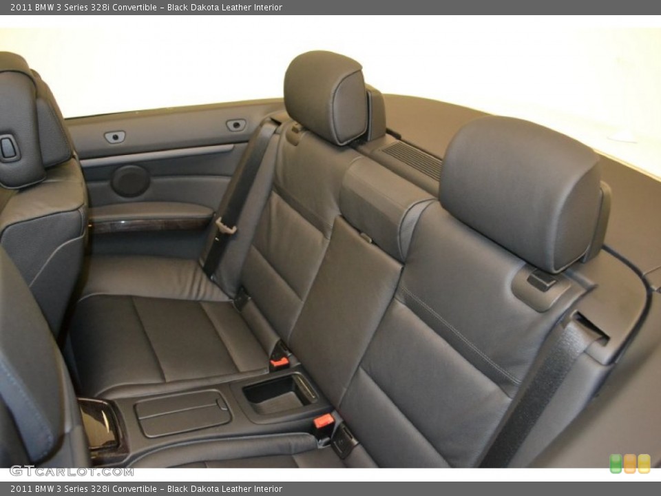 Black Dakota Leather Interior Photo for the 2011 BMW 3 Series 328i Convertible #50052816