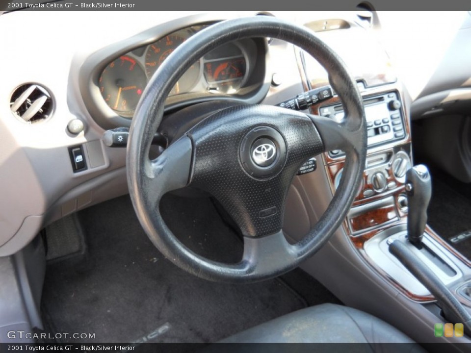 Black/Silver Interior Photo for the 2001 Toyota Celica GT #50052894