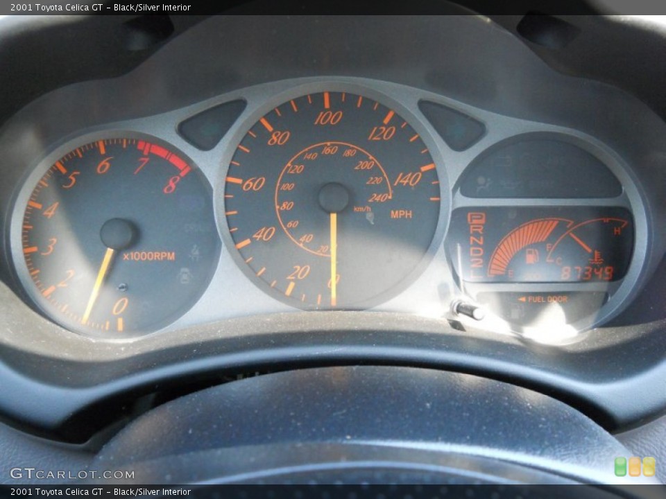 Black/Silver Interior Gauges for the 2001 Toyota Celica GT #50052948