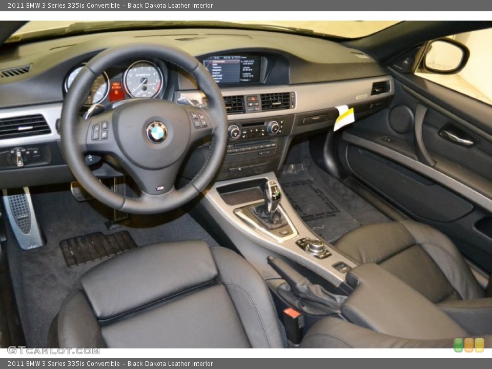 Black Dakota Leather Interior Dashboard for the 2011 BMW 3 Series 335is Convertible #50053039