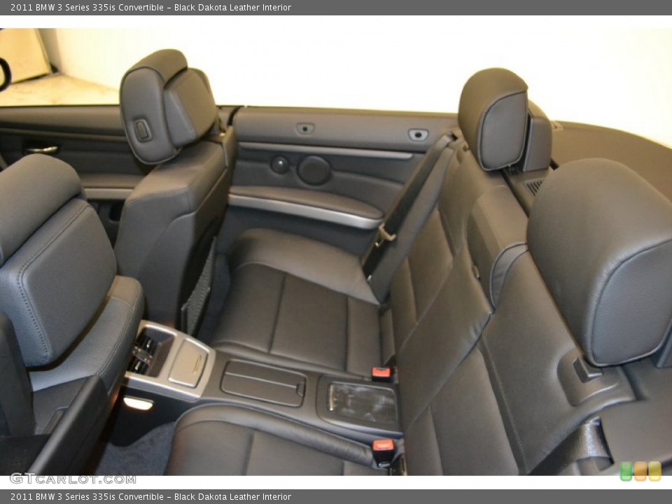 Black Dakota Leather Interior Photo for the 2011 BMW 3 Series 335is Convertible #50053093