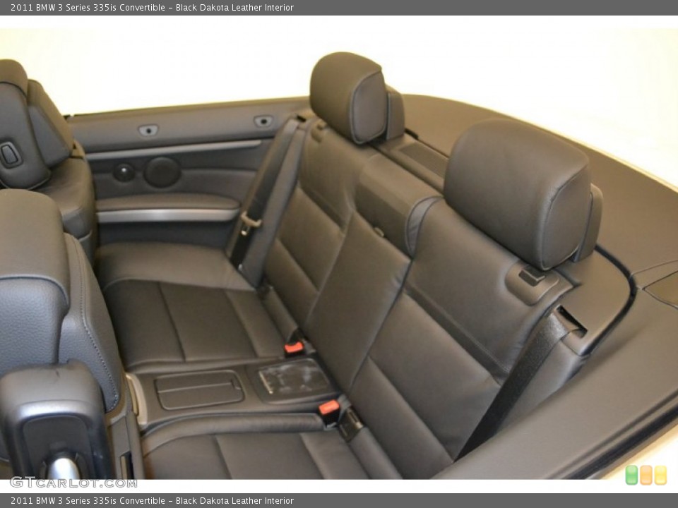Black Dakota Leather Interior Photo for the 2011 BMW 3 Series 335is Convertible #50053108
