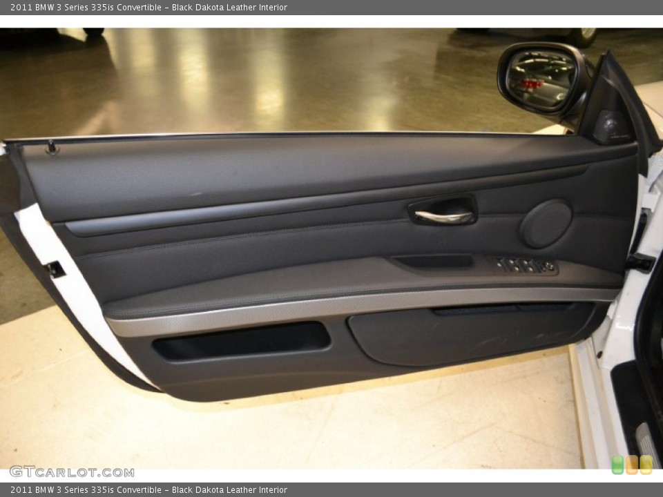 Black Dakota Leather Interior Door Panel for the 2011 BMW 3 Series 335is Convertible #50053120