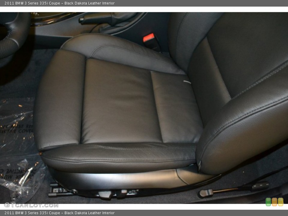 Black Dakota Leather Interior Photo for the 2011 BMW 3 Series 335i Coupe #50053726