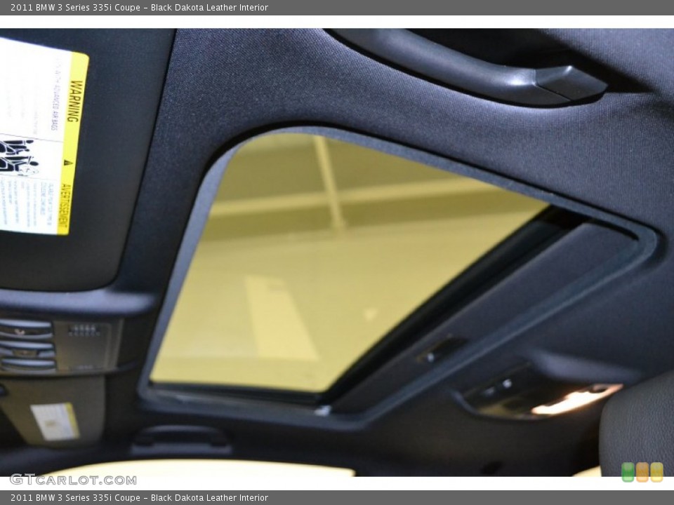 Black Dakota Leather Interior Sunroof for the 2011 BMW 3 Series 335i Coupe #50053771