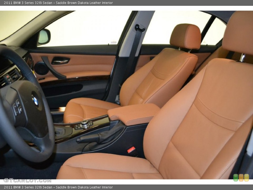 Saddle Brown Dakota Leather Interior Photo for the 2011 BMW 3 Series 328i Sedan #50056321