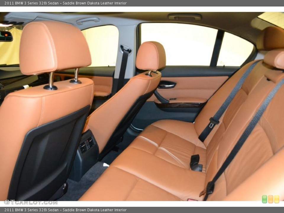 Saddle Brown Dakota Leather Interior Photo for the 2011 BMW 3 Series 328i Sedan #50056375