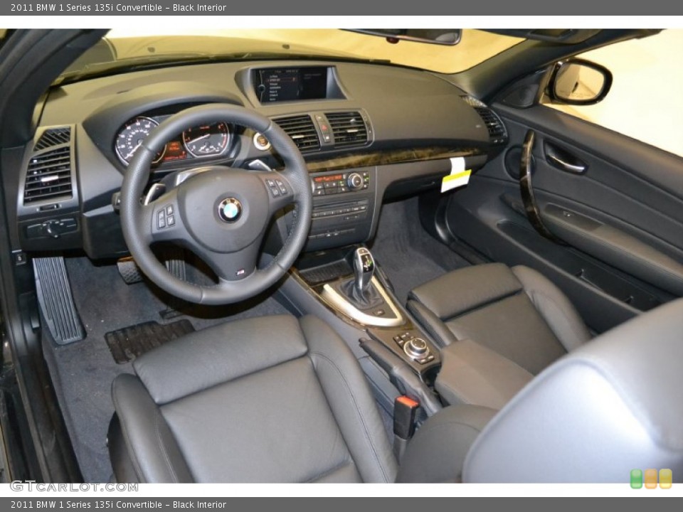 Black Interior Photo for the 2011 BMW 1 Series 135i Convertible #50057998