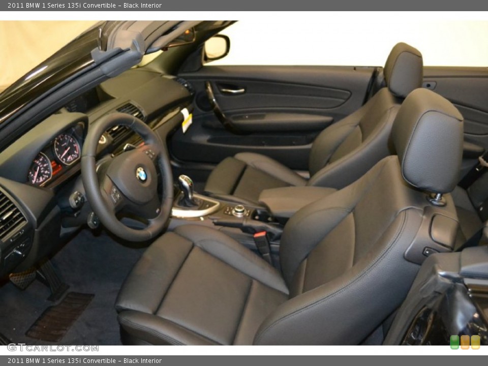 Black Interior Photo for the 2011 BMW 1 Series 135i Convertible #50058013