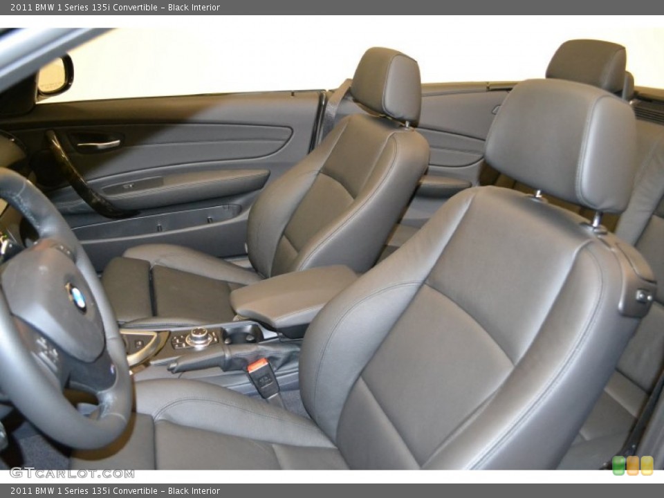 Black Interior Photo for the 2011 BMW 1 Series 135i Convertible #50058022
