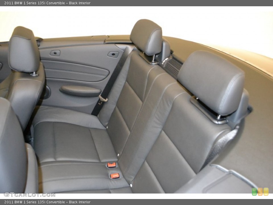 Black Interior Photo for the 2011 BMW 1 Series 135i Convertible #50058048