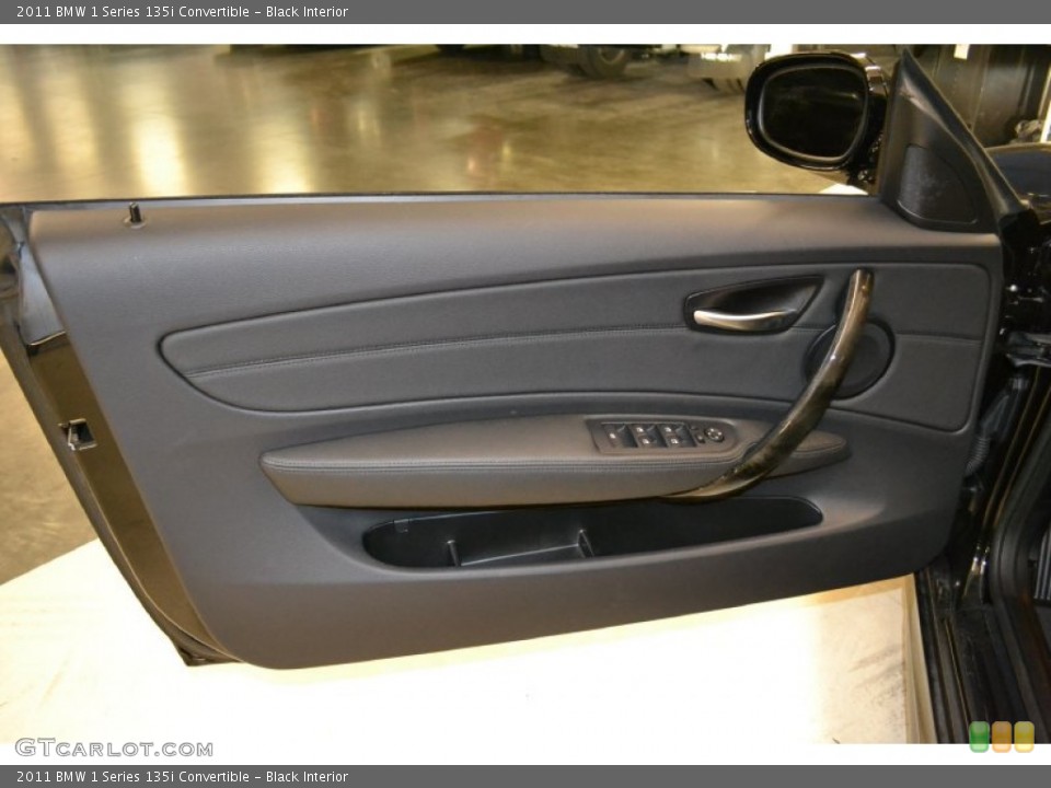 Black Interior Door Panel for the 2011 BMW 1 Series 135i Convertible #50058076