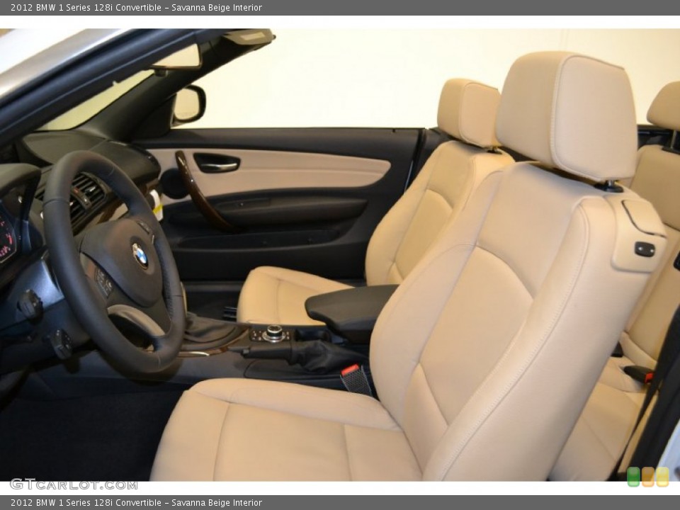 Savanna Beige Interior Photo for the 2012 BMW 1 Series 128i Convertible #50058661