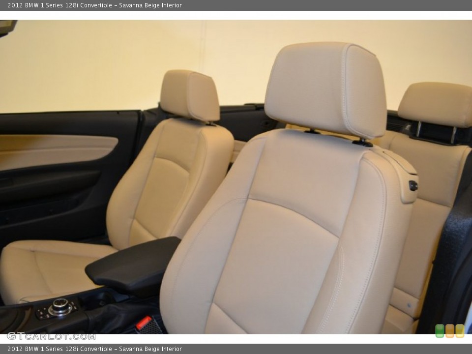 Savanna Beige Interior Photo for the 2012 BMW 1 Series 128i Convertible #50058675