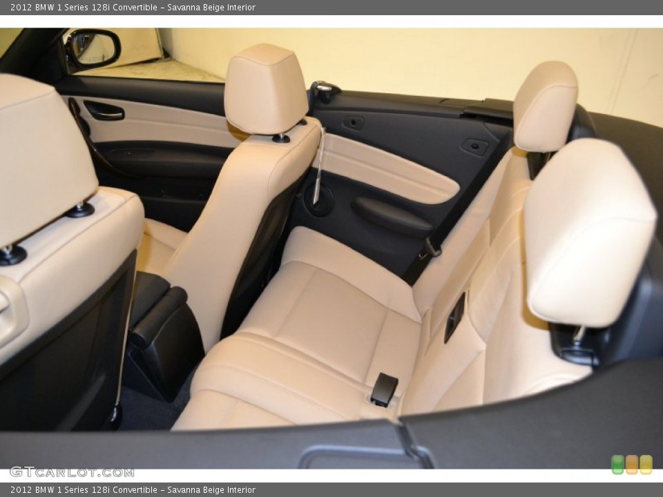 Savanna Beige Interior Photo for the 2012 BMW 1 Series 128i Convertible #50058712