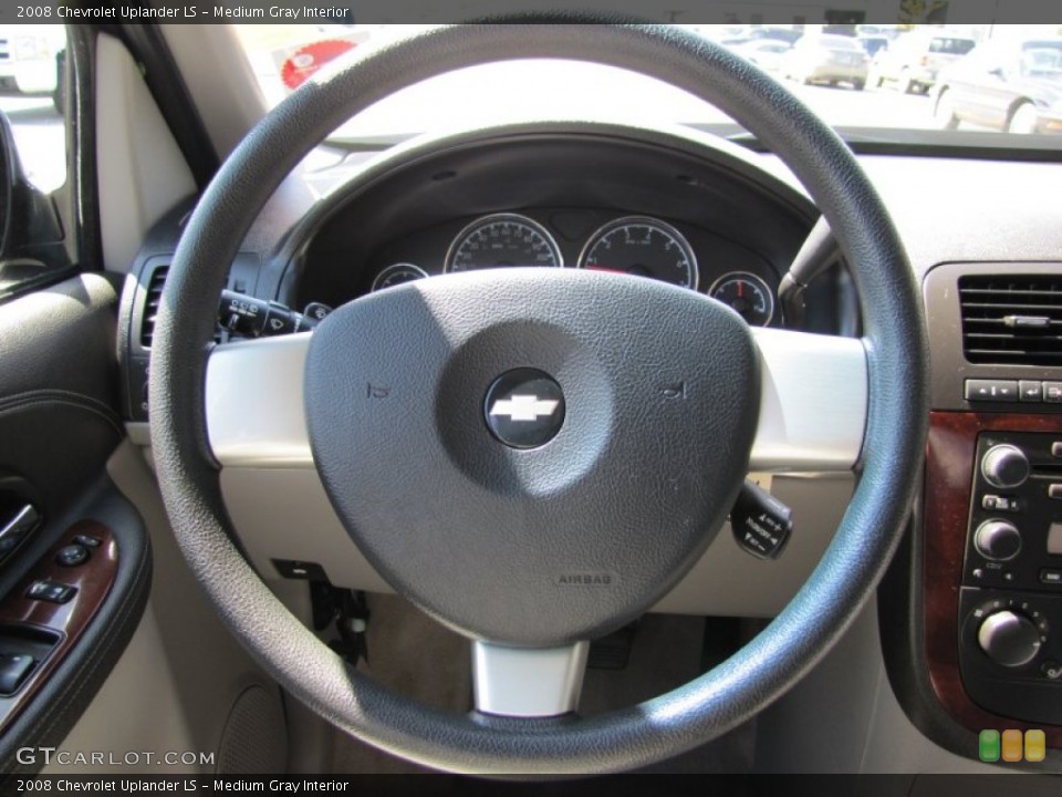 Medium Gray Interior Steering Wheel for the 2008 Chevrolet Uplander LS #50059255