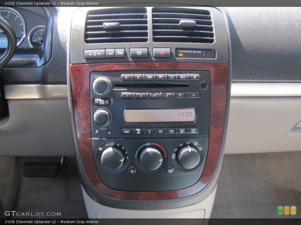 Medium Gray Interior Controls for the 2008 Chevrolet Uplander LS #50059312