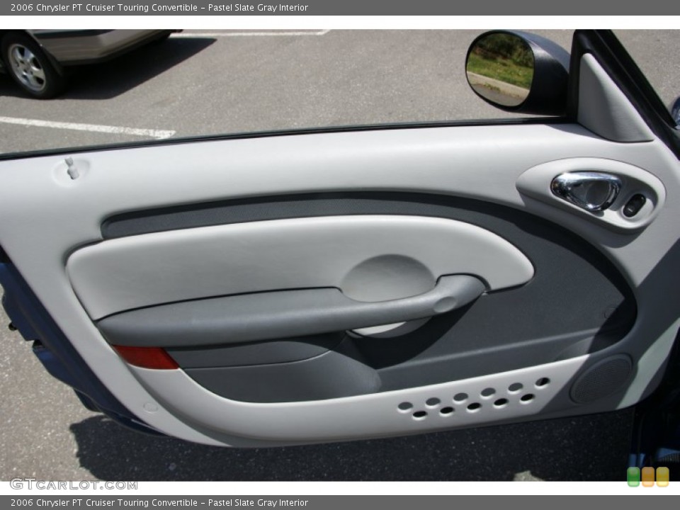 Pastel Slate Gray Interior Door Panel for the 2006 Chrysler PT Cruiser Touring Convertible #50060677