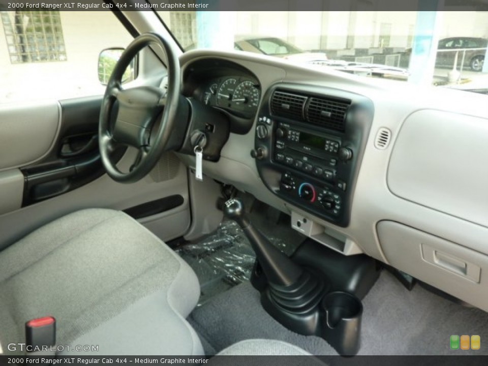 Medium Graphite Interior Dashboard for the 2000 Ford Ranger XLT Regular Cab 4x4 #50060929