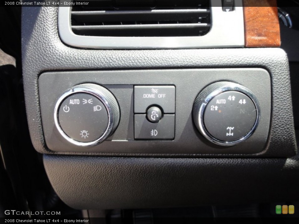Ebony Interior Controls for the 2008 Chevrolet Tahoe LT 4x4 #50062357