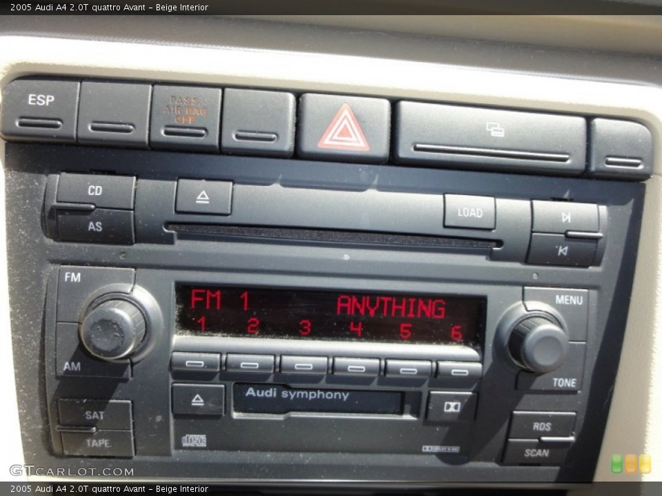 Beige Interior Controls for the 2005 Audi A4 2.0T quattro Avant #50063035