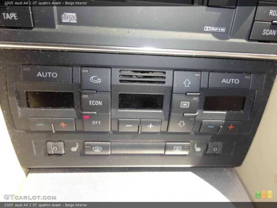 Beige Interior Controls for the 2005 Audi A4 2.0T quattro Avant #50063044