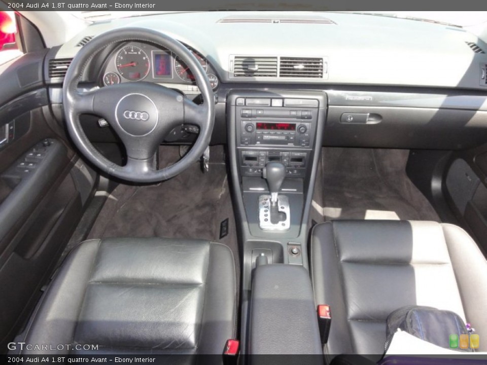 Ebony Interior Dashboard for the 2004 Audi A4 1.8T quattro Avant #50064442