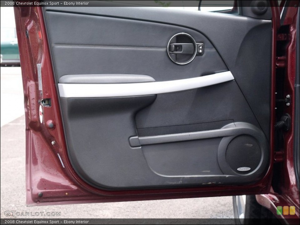 Ebony Interior Door Panel for the 2008 Chevrolet Equinox Sport #50064983